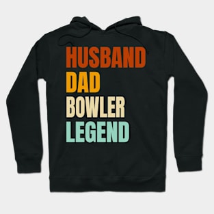 Husband Dad Bowler Legend Vintage Clothing Father's Hoodie